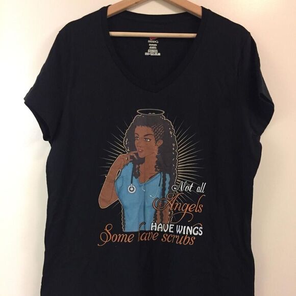 Not All Angels Have Wings Women's T-shirt size XL - Picture 1 of 1